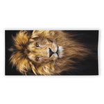 Leo Portrait Print Beach Towel