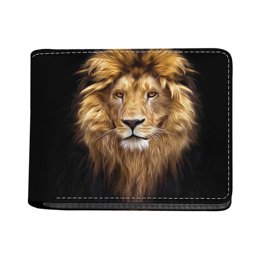 Leo Portrait Print Bifold Wallet
