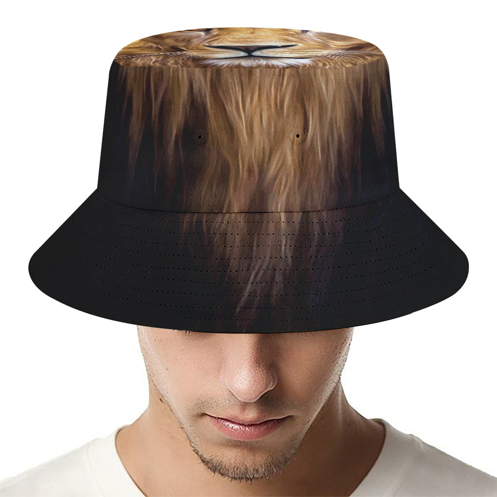 Leo Portrait Print Bucket Hat