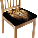 Leo Portrait Print Chair Cushion Cover