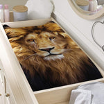 Leo Portrait Print Changing Pad Cover