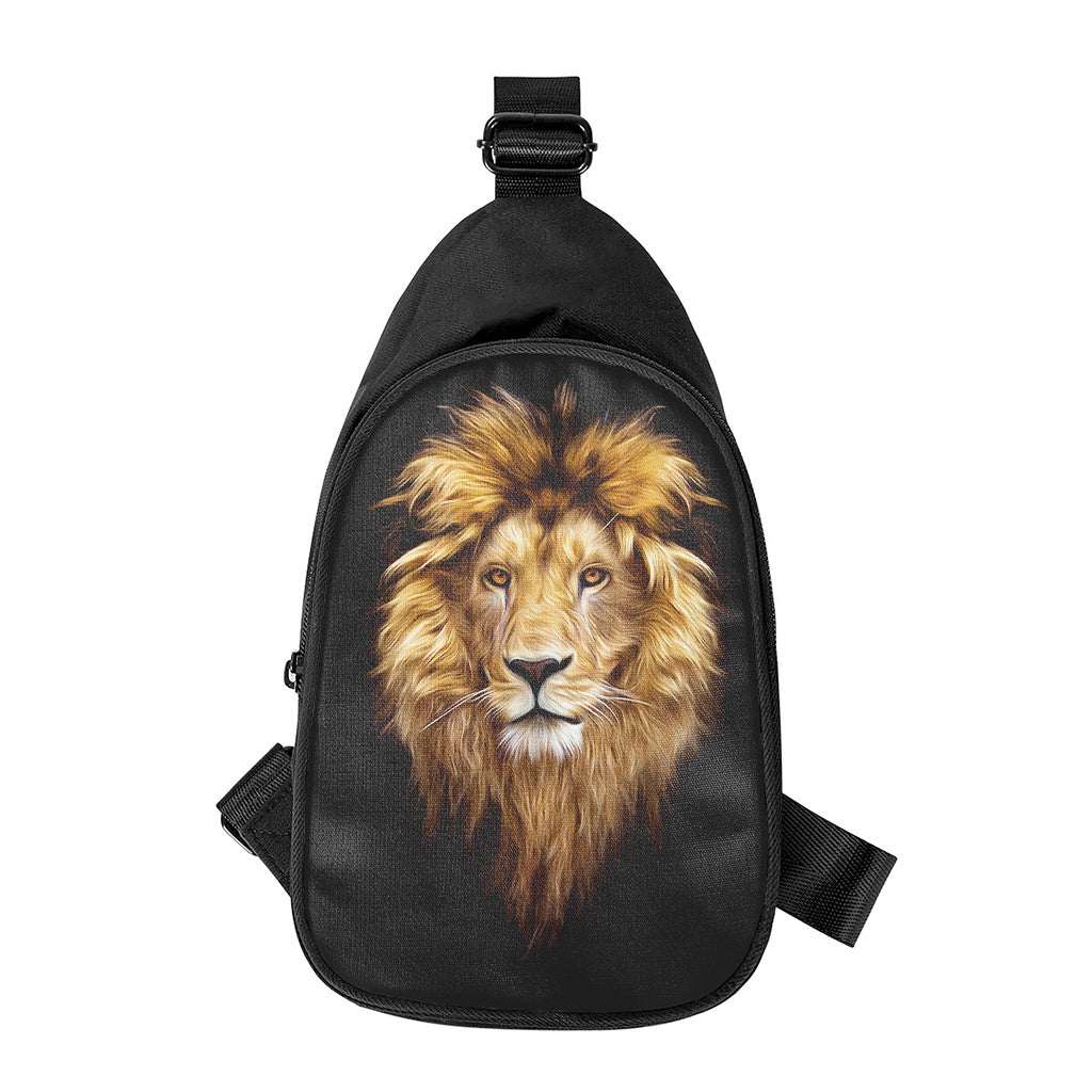 Leo Portrait Print Chest Bag
