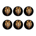 Leo Portrait Print Coaster Set