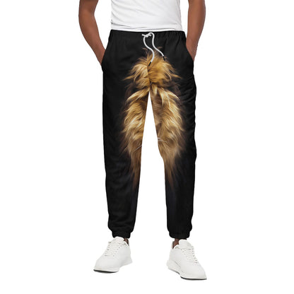 Leo Portrait Print Cotton Pants