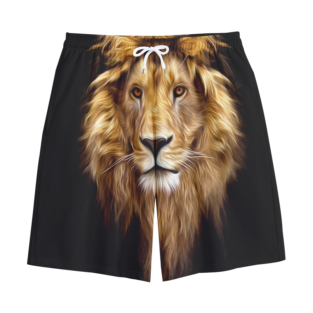 Leo Portrait Print Cotton Shorts