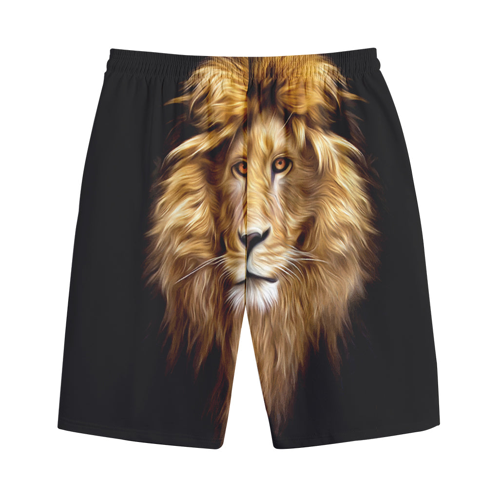 Leo Portrait Print Cotton Shorts