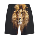 Leo Portrait Print Cotton Shorts