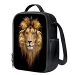 Leo Portrait Print Crossbody Lunch Bag