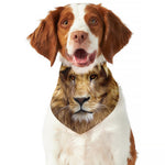 Leo Portrait Print Dog Bandana