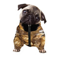 Leo Portrait Print Dog Zip Up Jacket