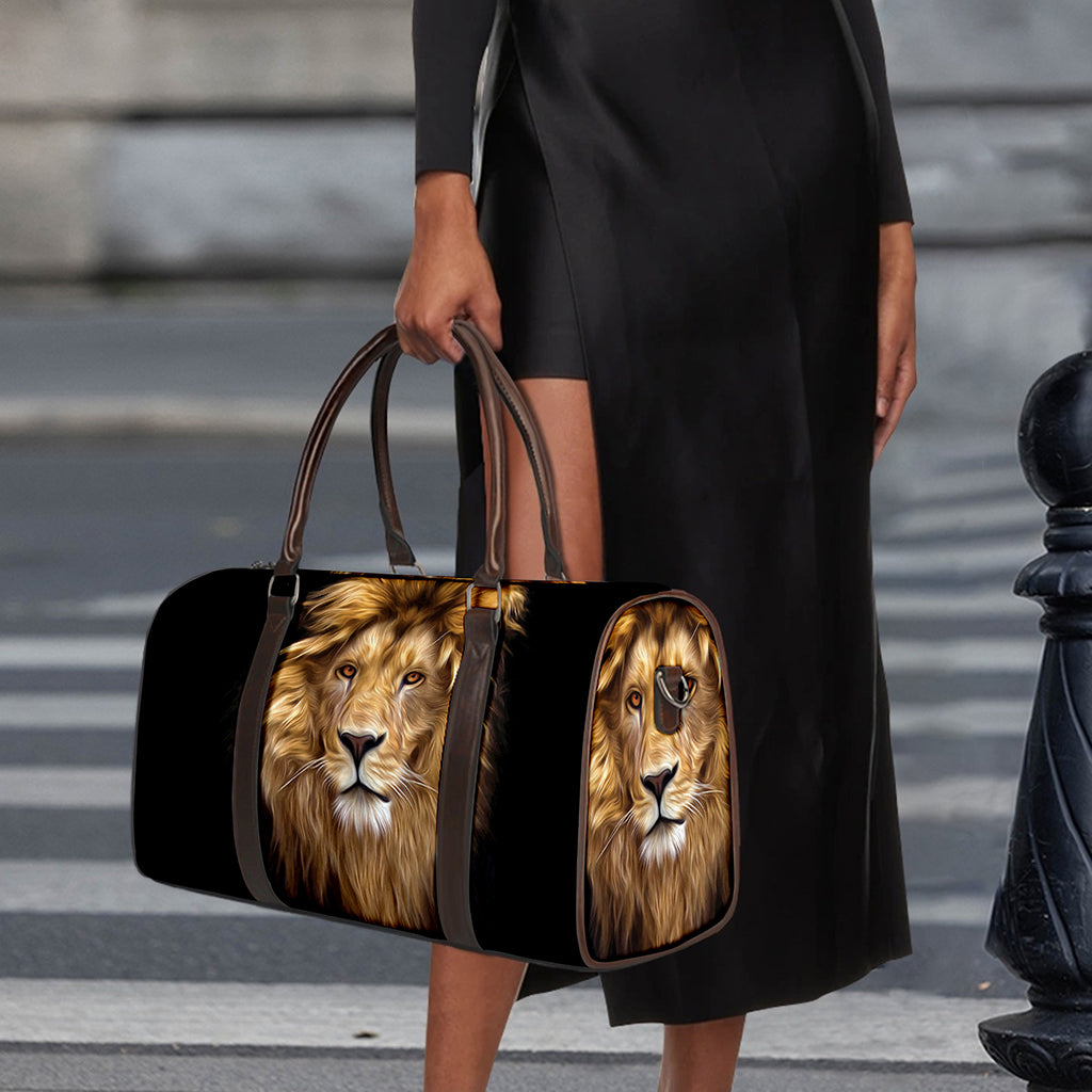 Leo Portrait Print Duffle Bag