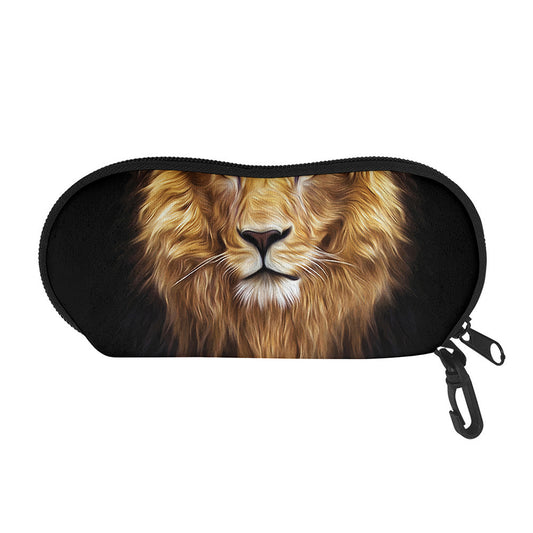 Leo Portrait Print Glasses Case