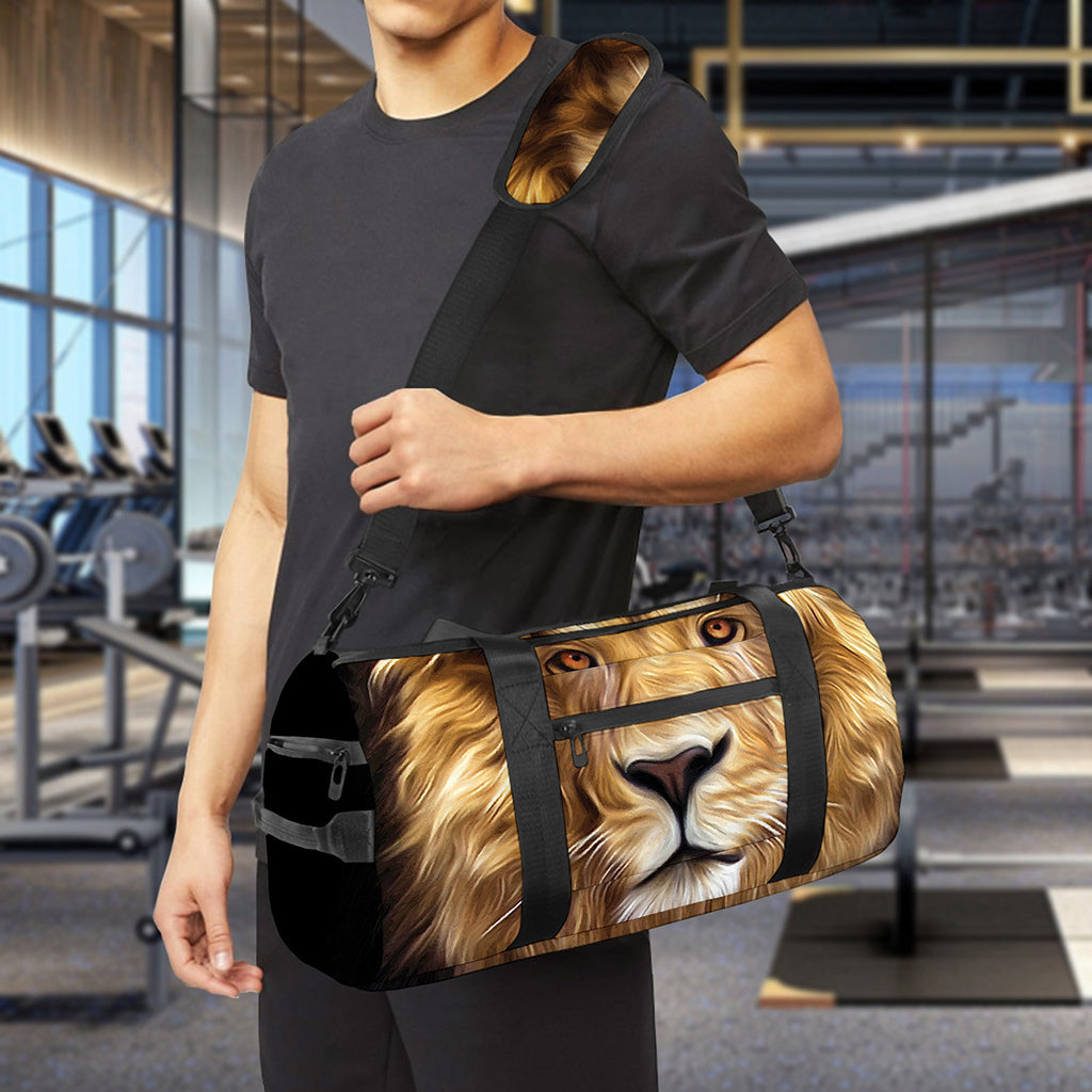 Leo Portrait Print Gym Bag