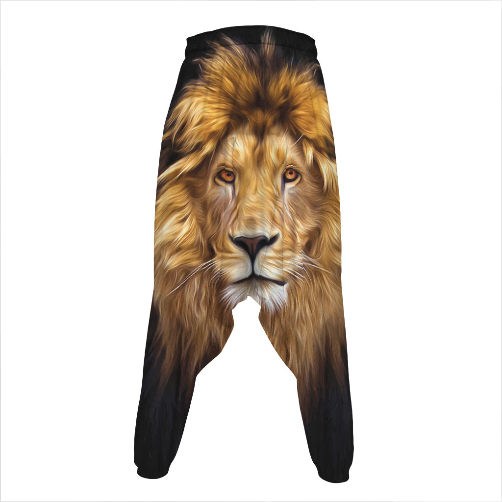 Leo Portrait Print Hammer Pants