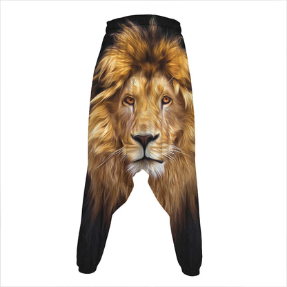 Leo Portrait Print Hammer Pants