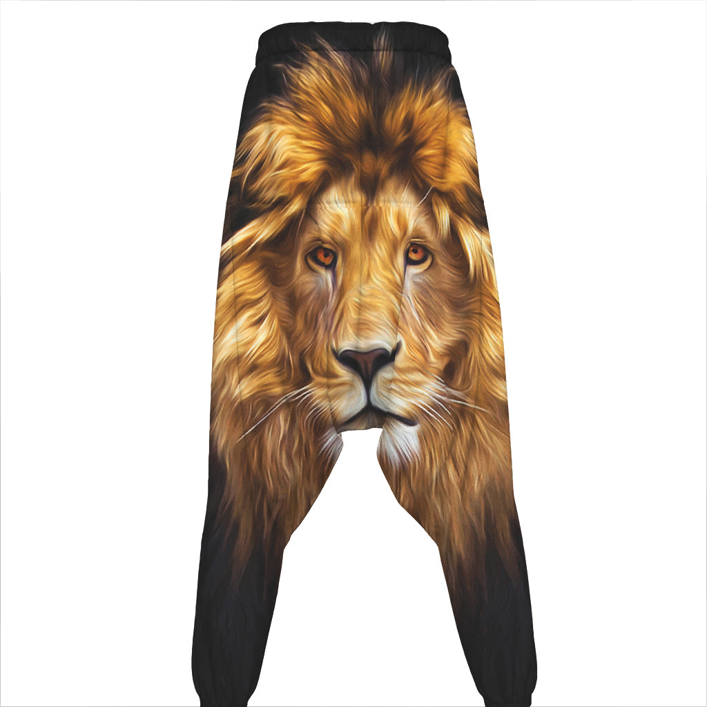Leo Portrait Print Hammer Pants