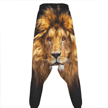 Leo Portrait Print Hammer Pants