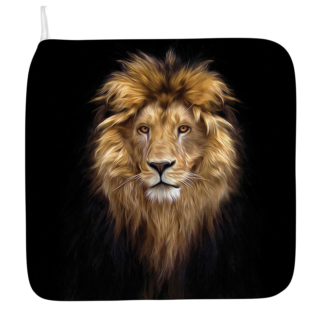 Leo Portrait Print Hand Towel