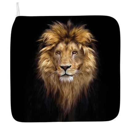 Leo Portrait Print Hand Towel