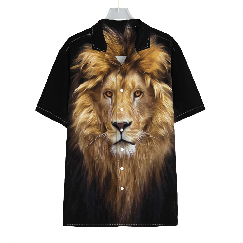 Leo Portrait Print Hawaiian Shirt