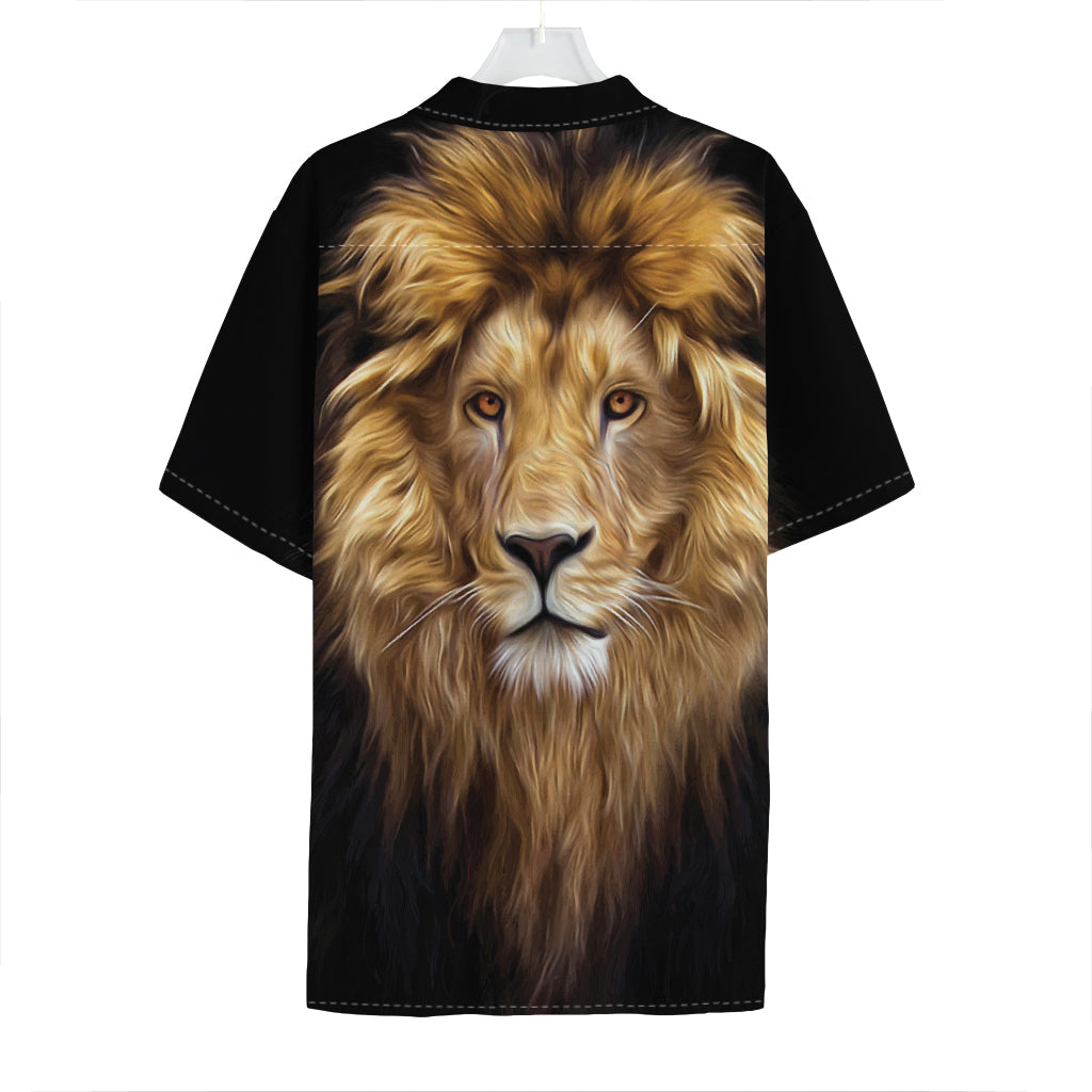 Leo Portrait Print Hawaiian Shirt