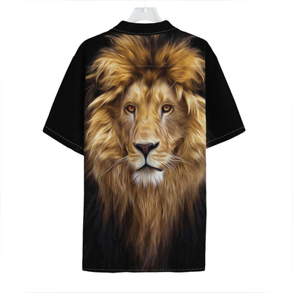 Leo Portrait Print Hawaiian Shirt