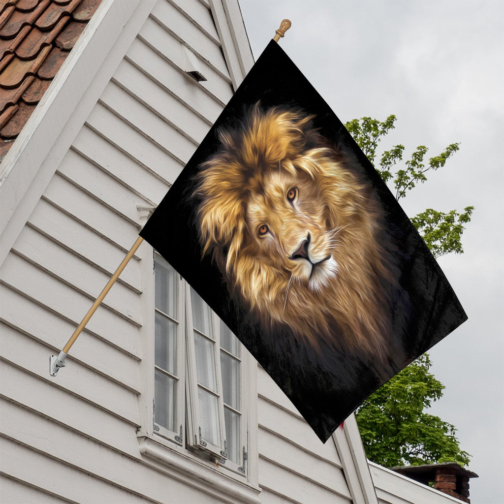 Leo Portrait Print House Flag