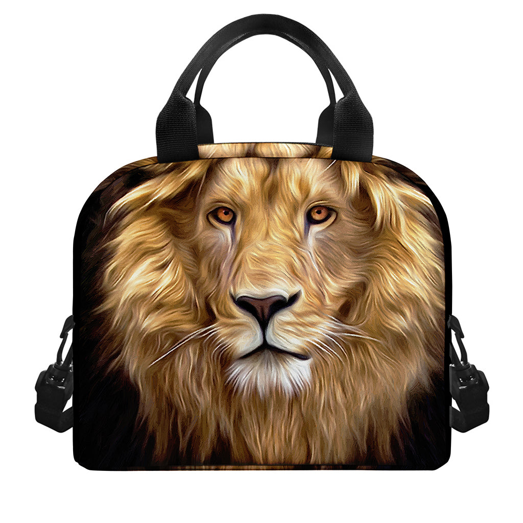 Leo Portrait Print Insulated Lunch Bag