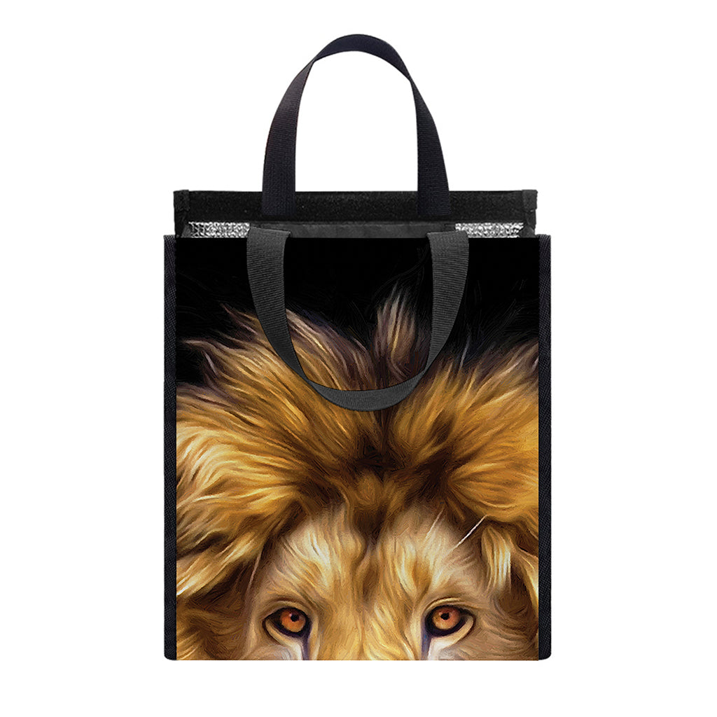 Leo Portrait Print Insulated Lunch Tote