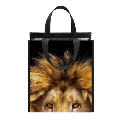 Leo Portrait Print Insulated Lunch Tote