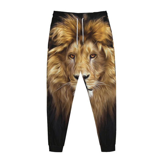 Leo Portrait Print Jogger Pants