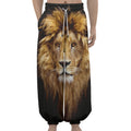 Leo Portrait Print Lantern Pants