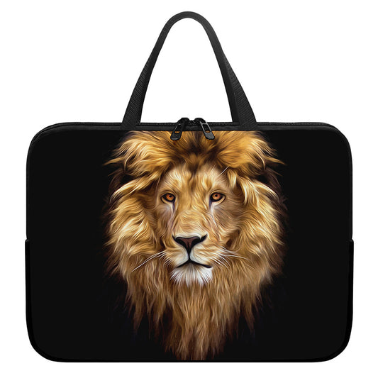Leo Portrait Print Laptop Sleeve With Handle