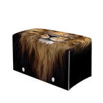 Leo Portrait Print Leather Tissue Box Cover