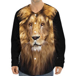 Leo Portrait Print Long Sleeve Baseball Jersey
