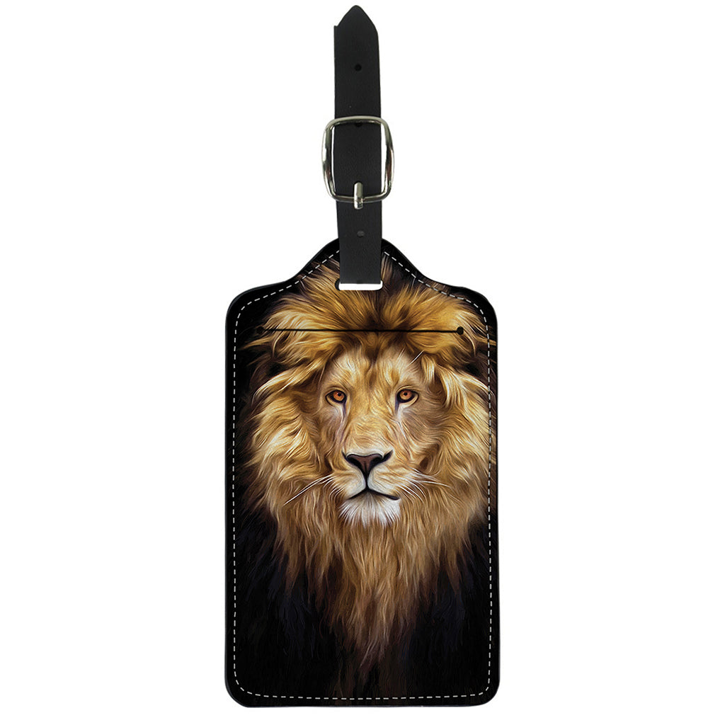 Leo Portrait Print Luggage Tag