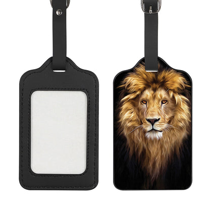 Leo Portrait Print Luggage Tag