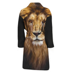 Leo Portrait Print Men's Bathrobe