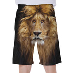 Leo Portrait Print Men's Beach Shorts