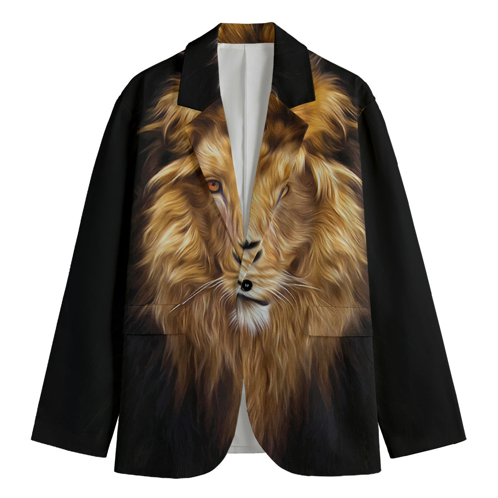 Leo Portrait Print Men's Blazer