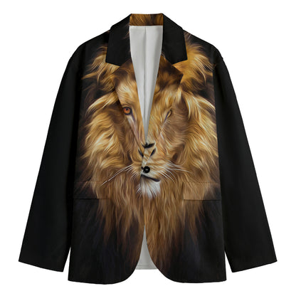 Leo Portrait Print Men's Blazer