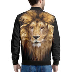 Leo Portrait Print Men's Bomber Jacket
