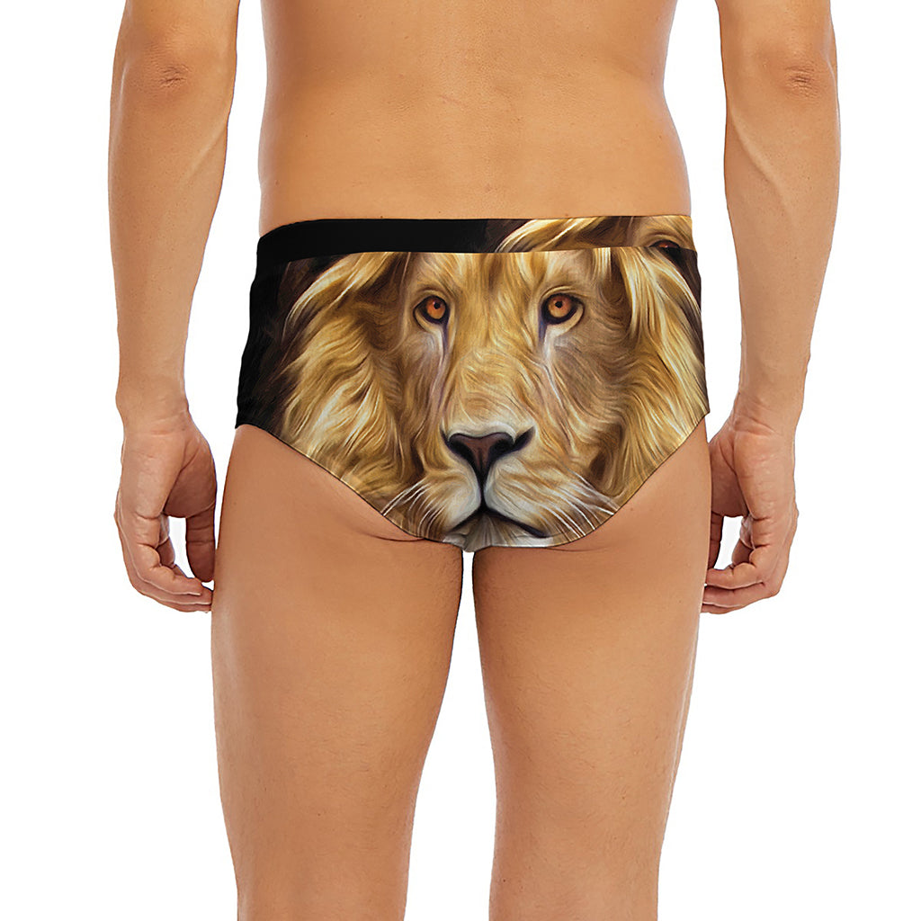 Leo Portrait Print Men's Briefs