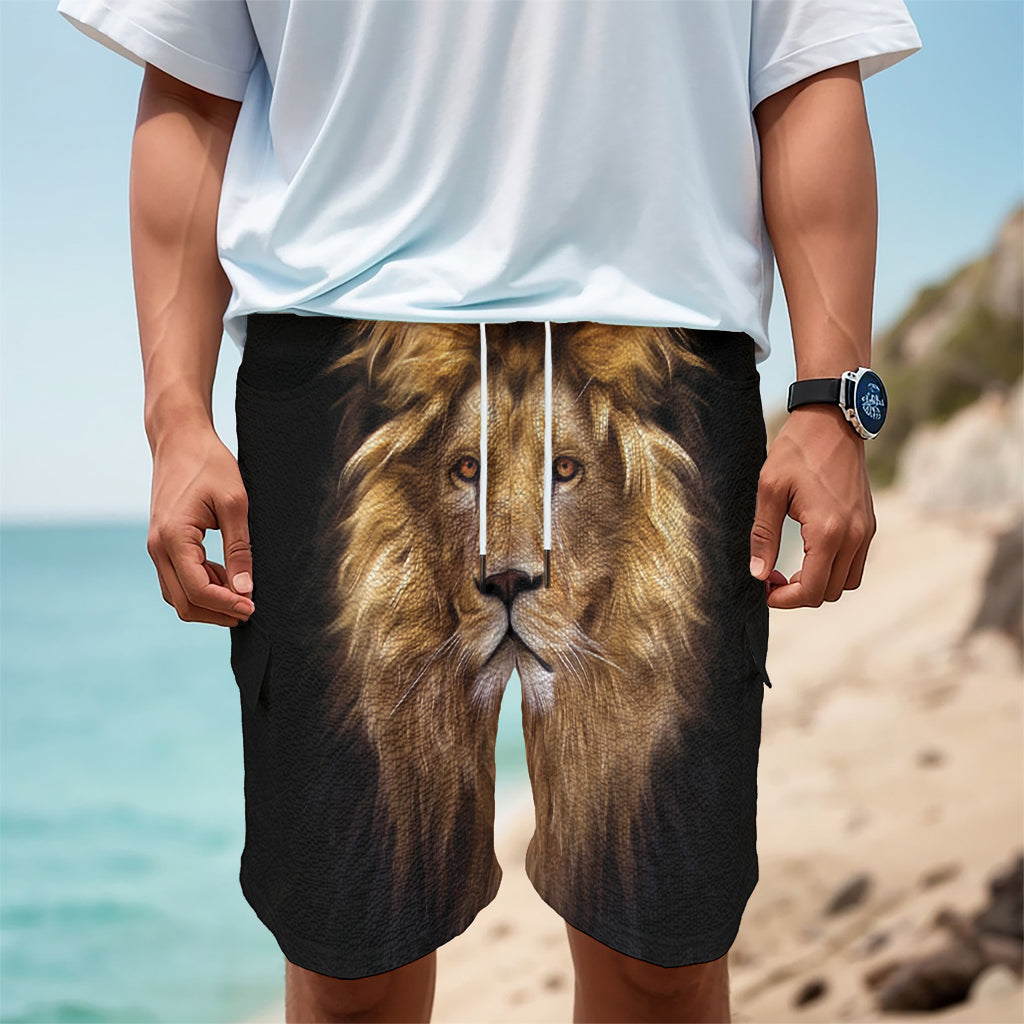 Leo Portrait Print Men's Cargo Shorts