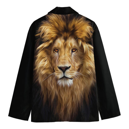 Leo Portrait Print Men's Cotton Blazer