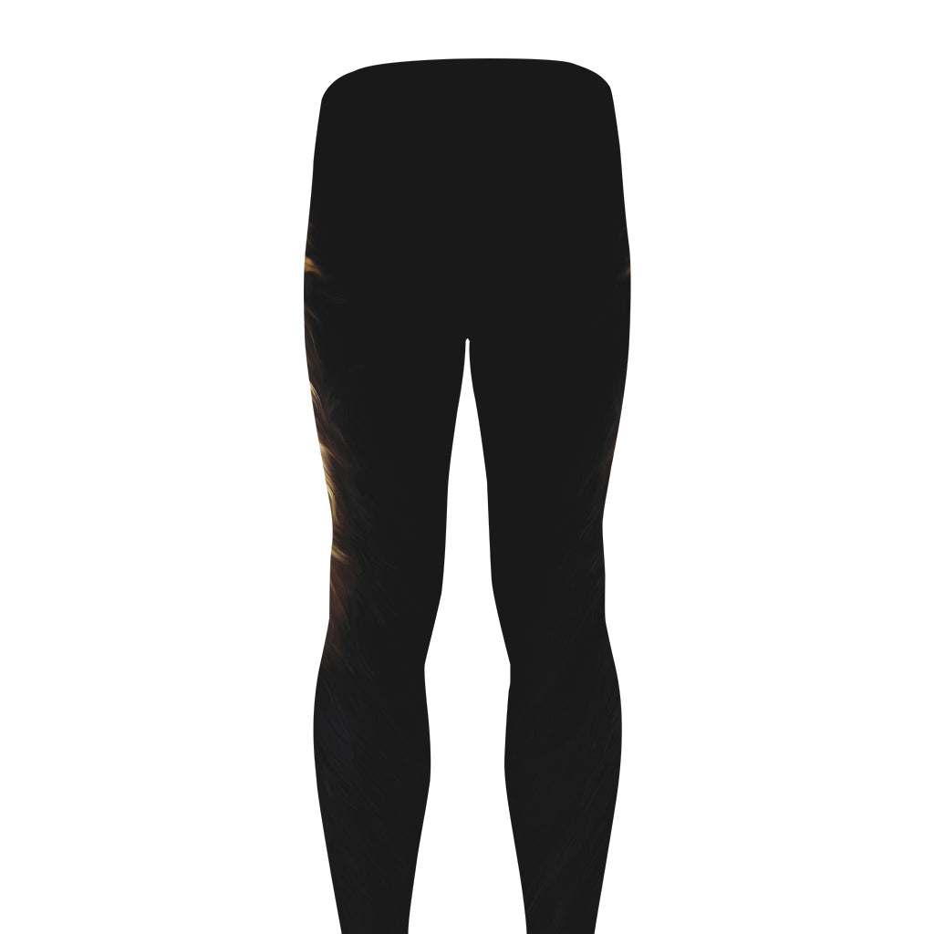 Leo Portrait Print Men's leggings
