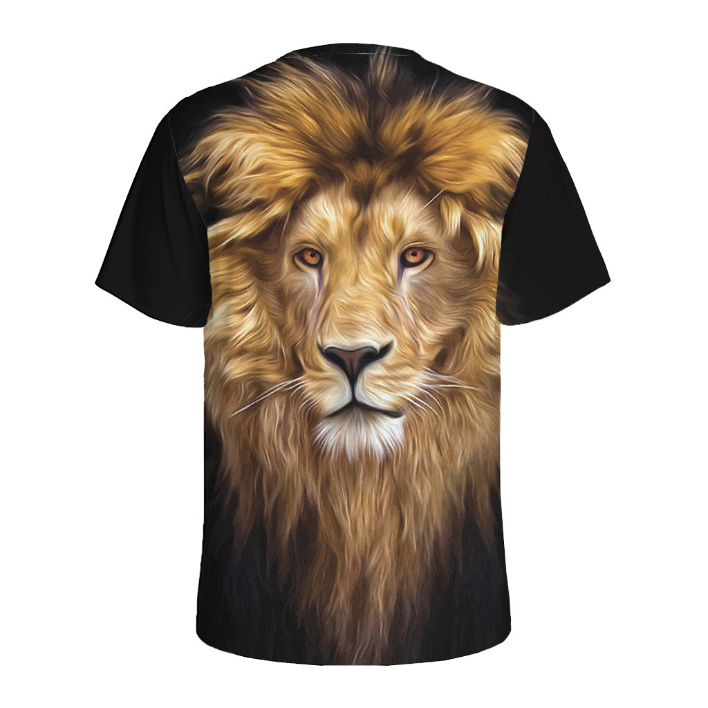 Leo Portrait Print Men's Sports T-Shirt