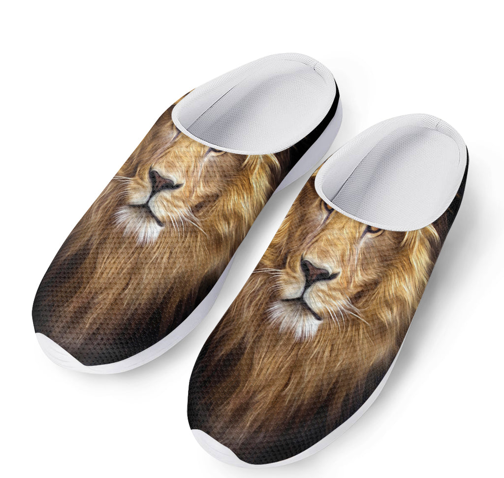 Leo Portrait Print Mesh Casual Shoes