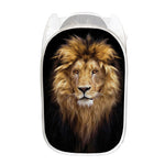 Leo Portrait Print Mesh Laundry Hamper