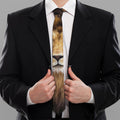 Leo Portrait Print Necktie